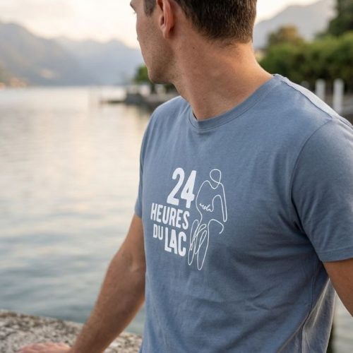 T-shirt personnalisé serigraphie 24h du lac Annecy