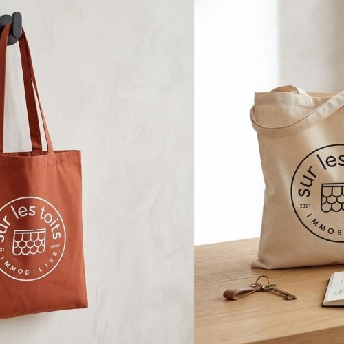 Personnalisation tote bag annecy agence immobilière