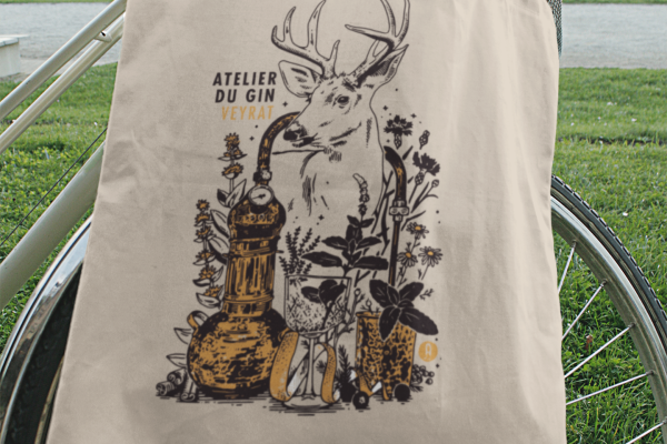 Totebag personnalisé pour le Brasserie Veyrat Totebag personnalisé aux couleurs de la Brasserie Veyrat